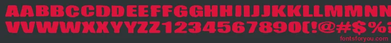 Hiekkalasi Font – Red Fonts on Black Background
