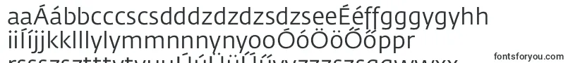 FedrasansproBook-fontti – unkarilaiset fontit