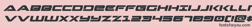 Strikelordexpandital Font – Black Fonts on Pink Background