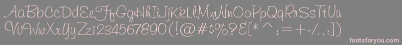 More about FiffigaRegular Font FiffigaRegular Font – Pink Fonts on Gray Background