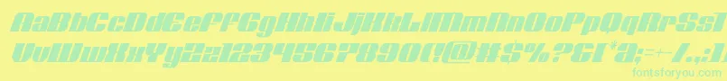 fuente Nolocontendrecondital – Fuentes Verdes Sobre Fondo Amarillo
