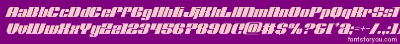 Nolocontendrecondital Font – Pink Fonts on Purple Background