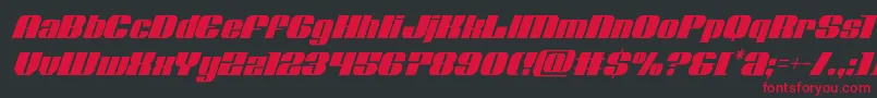 Nolocontendrecondital Font – Red Fonts on Black Background