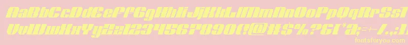 Nolocontendrecondital Font – Yellow Fonts on Pink Background