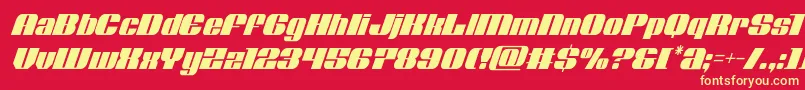 Nolocontendrecondital Font – Yellow Fonts on Red Background