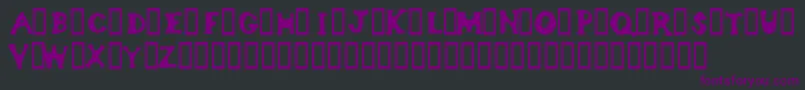 Bodypump1 Font – Purple Fonts on Black Background