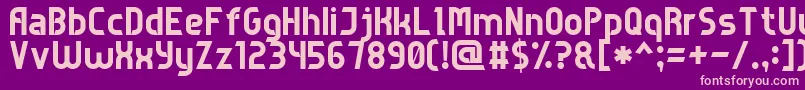 GameSansSerif7 Font – Pink Fonts on Purple Background