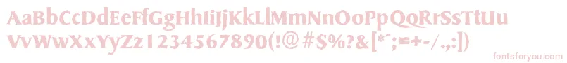 SydneyantiqueBold Font – Pink Fonts on White Background