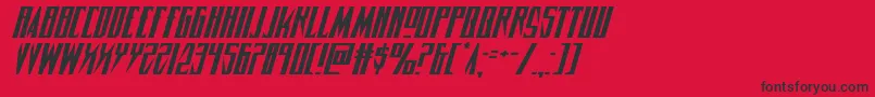 Timberwolfexpandital2 Font – Black Fonts on Red Background