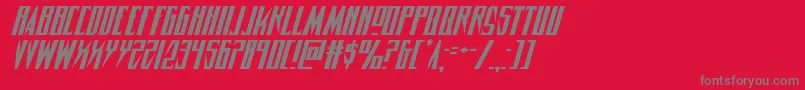 fuente Timberwolfexpandital2 – Fuentes Grises Sobre Fondo Rojo