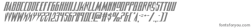 Timberwolfexpandital2 Font – Gray Fonts on White Background
