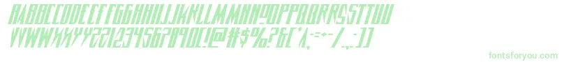 Timberwolfexpandital2 Font – Green Fonts on White Background