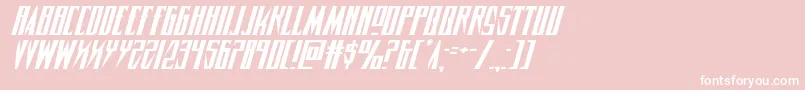 Timberwolfexpandital2 Font – White Fonts on Pink Background