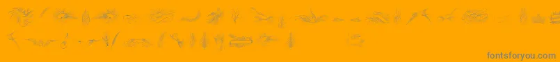 Más sobre la fuente PenmanshipBirdsAndOrnamentsFree fuente PenmanshipBirdsAndOrnamentsFree – Fuentes Grises Sobre Fondo Naranja