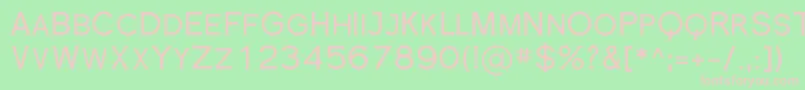 RomanesqueSerif Font – Pink Fonts on Green Background