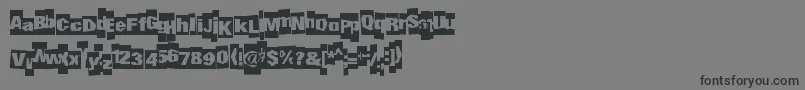 Undergroundevent Font – Black Fonts on Gray Background
