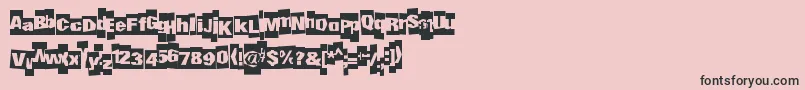 Undergroundevent Font – Black Fonts on Pink Background