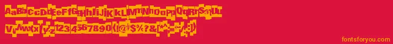 Undergroundevent Font – Orange Fonts on Red Background