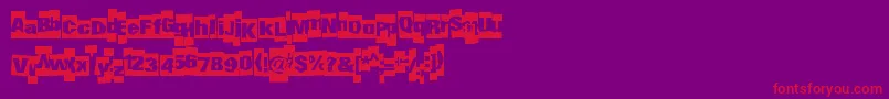 Undergroundevent Font – Red Fonts on Purple Background