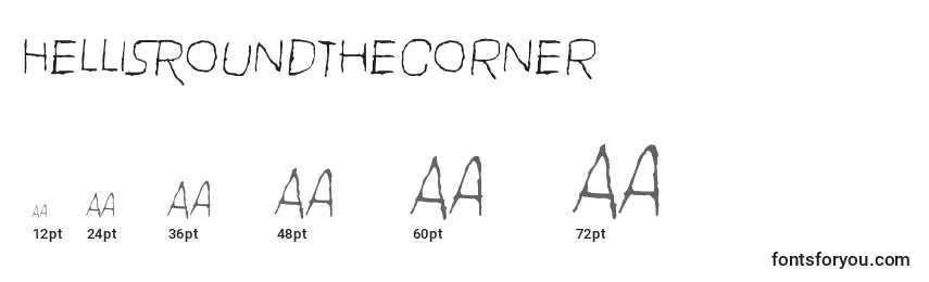 HellIsRoundTheCorner Font Sizes