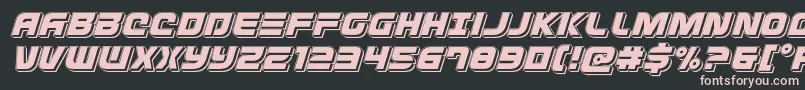 Defconzeropunchital Font – Pink Fonts on Black Background