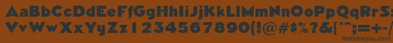 NeasdenRegularDb Font – Black Fonts on Brown Background