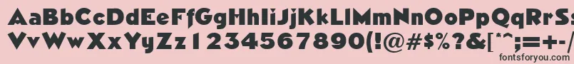 NeasdenRegularDb Font – Black Fonts on Pink Background