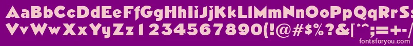 NeasdenRegularDb Font – Pink Fonts on Purple Background