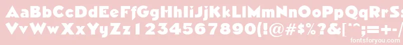 NeasdenRegularDb Font – White Fonts on Pink Background