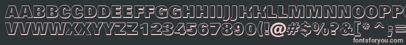 AGrotictitulshhv Font – Pink Fonts on Black Background