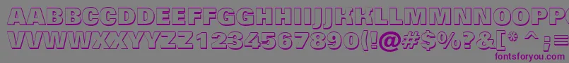 AGrotictitulshhv Font – Purple Fonts on Gray Background