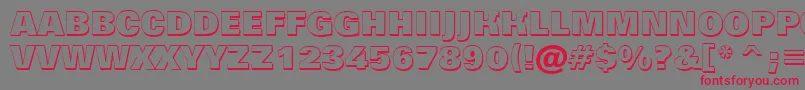 AGrotictitulshhv Font – Red Fonts on Gray Background