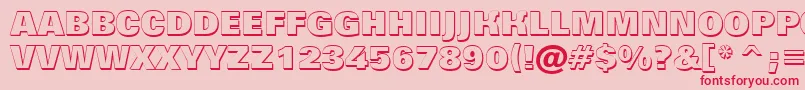AGrotictitulshhv-Schriftart – Rote Schriften auf rosa Hintergrund