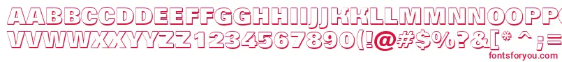 AGrotictitulshhv Font – Red Fonts on White Background