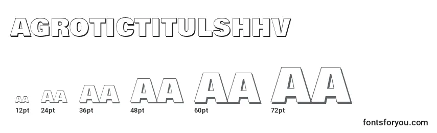 Размеры шрифта AGrotictitulshhv