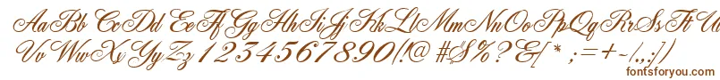 GeFleurish Font – Brown Fonts on White Background