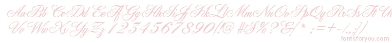 GeFleurish Font – Pink Fonts on White Background