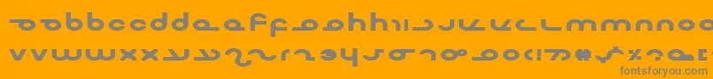 Mastereb Font – Gray Fonts on Orange Background