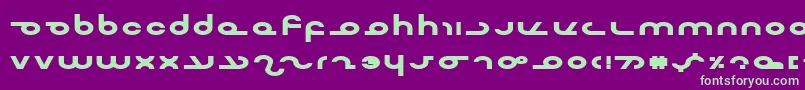 Mastereb Font – Green Fonts on Purple Background