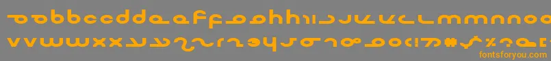 Mastereb Font – Orange Fonts on Gray Background