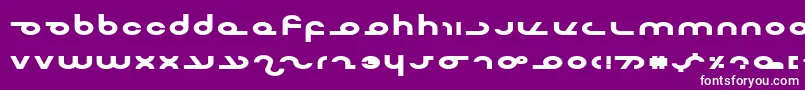 Mastereb Font – White Fonts on Purple Background