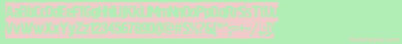 SanasoftHermesD.Kz Font – Pink Fonts on Green Background