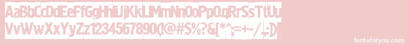 SanasoftHermesD.Kz Font – White Fonts on Pink Background