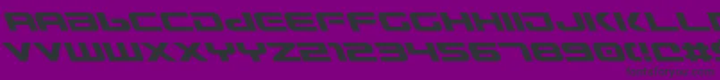 GunshipLeftalic Font – Black Fonts on Purple Background