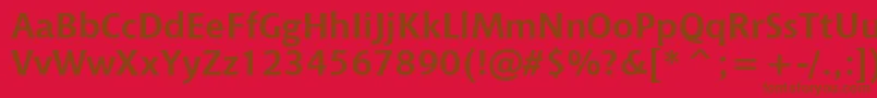 Czcionka ChiantiBoldWin95bt – brązowe czcionki na czerwonym tle