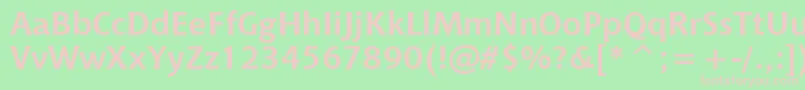 フォントChiantiBoldWin95bt – 緑の背景にピンクのフォント
