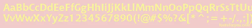 ChiantiBoldWin95bt Font – Yellow Fonts on Pink Background