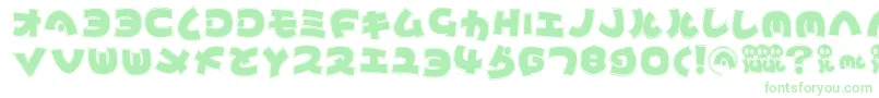 Mynipponcontur Font – Green Fonts on White Background