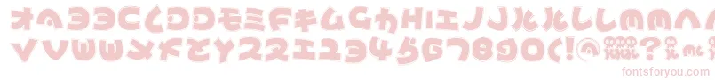 Mynipponcontur Font – Pink Fonts on White Background