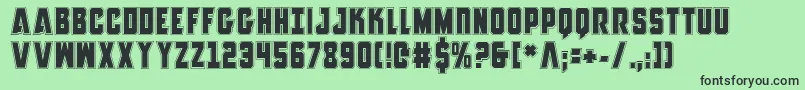 AnitllesAcademy Font – Black Fonts on Green Background